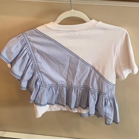 3.1 Phillip Lim Short Sleeve Top Size Medium - Picture 7 of 8